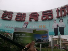 遛紙小分隊在成都合力達(dá)食品城宣傳西安展會 (50)